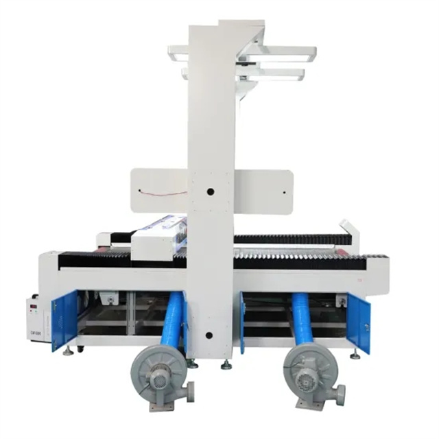 CO2 laserový řezací stroj s automatickým podáváním velkoformátové CCD kamery Vision CNC pro textilní textilie