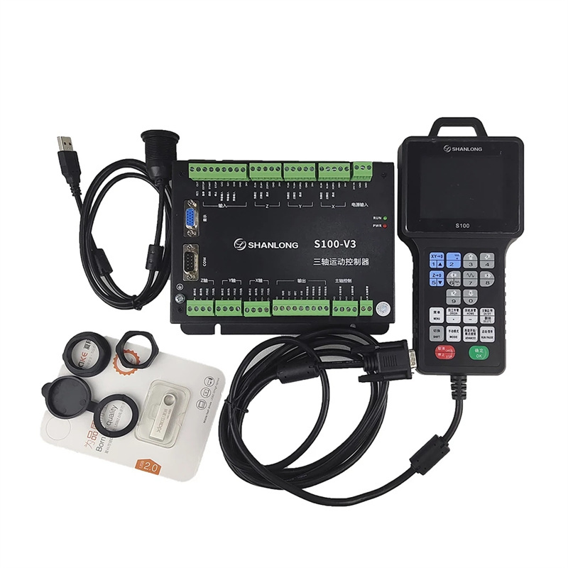 SHANLONG S100 3osý DSP ovladač dálkový pro gravírovací stroj CNC DSP ruční řídicí systém 